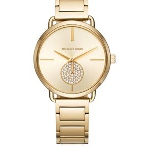 NWT Michael Kors gold Portia watch